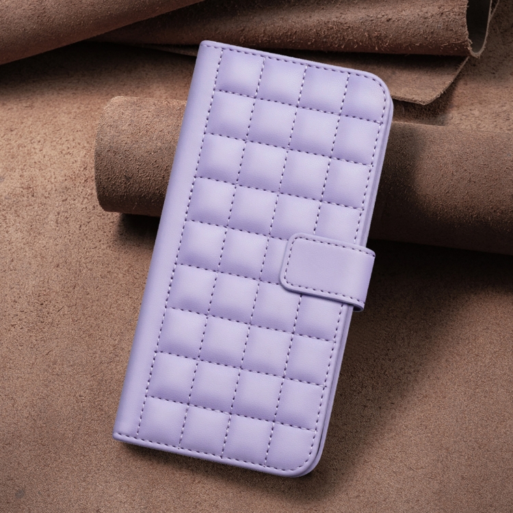 For iPhone 11 Pro Square Texture Leather Phone Case(Purple) For iPhone 11 Pro Square Texture Leather Phone Case(Purple)