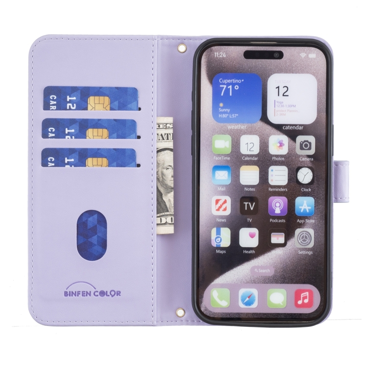 For iPhone 11 Pro Square Texture Leather Phone Case(Purple) For iPhone 11 Pro Square Texture Leather Phone Case(Purple)