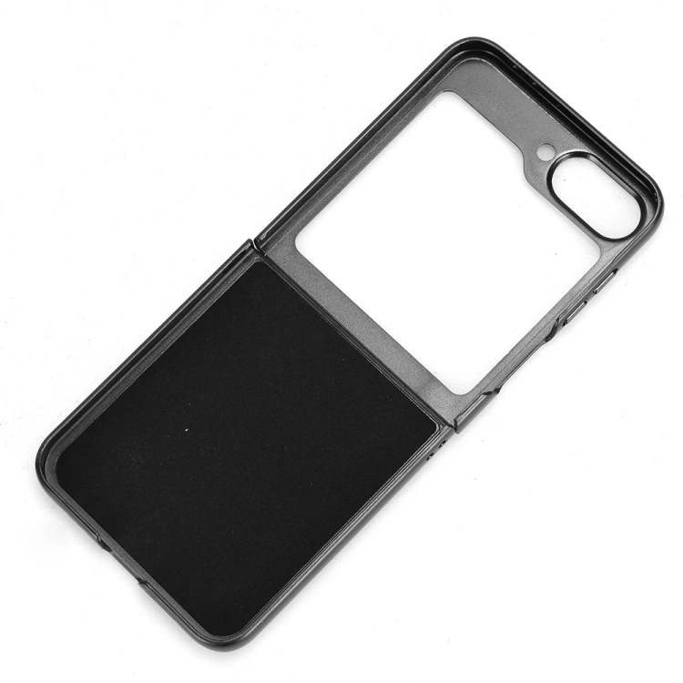 For Samsung Galaxy Z Flip6 Wristband Leather Back Phone Case(Black) For Samsung Galaxy Z Flip6 Wristband Leather Back Phone Case(Black)