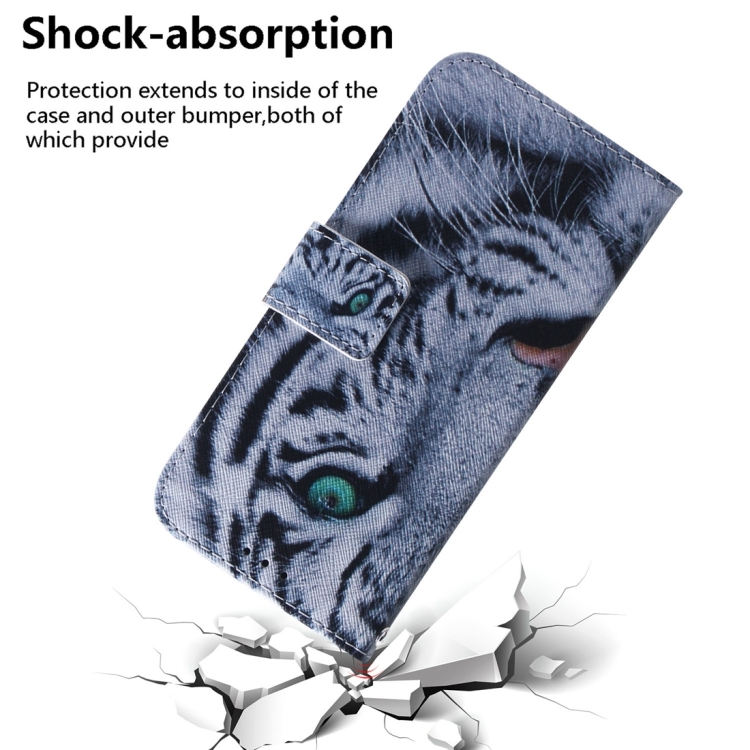 For Samsung Galaxy S24 FE 5G Coloured Drawing Flip Leather Phone Case(Tiger) For Samsung Galaxy S24 FE 5G Coloured Drawing Flip Leather Phone Case(Tiger)