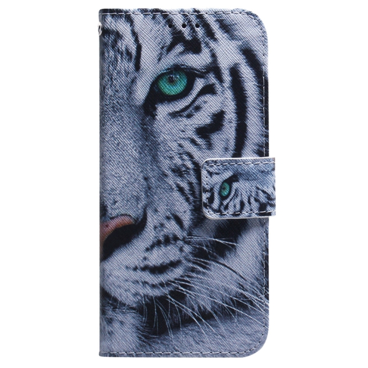 For Samsung Galaxy S25+ 5G Coloured Drawing Flip Leather Phone Case(Tiger) For Samsung Galaxy S25+ 5G Coloured Drawing Flip Leather Phone Case(Tiger)