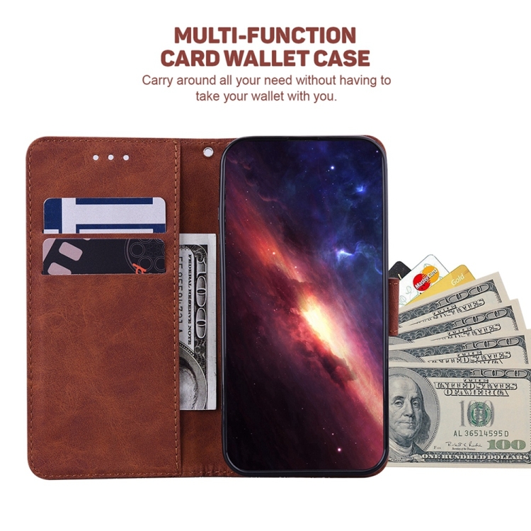 For Samsung Galaxy S25 5G Geometric Embossed Leather Phone Case(Brown) For Samsung Galaxy S25 5G Geometric Embossed Leather Phone Case(Brown)