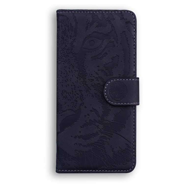 For Samsung Galaxy S25 5G Tiger Embossing Pattern Flip Leather Phone Case(Black) For Samsung Galaxy S25 5G Tiger Embossing Pattern Flip Leather Phone Case(Black)