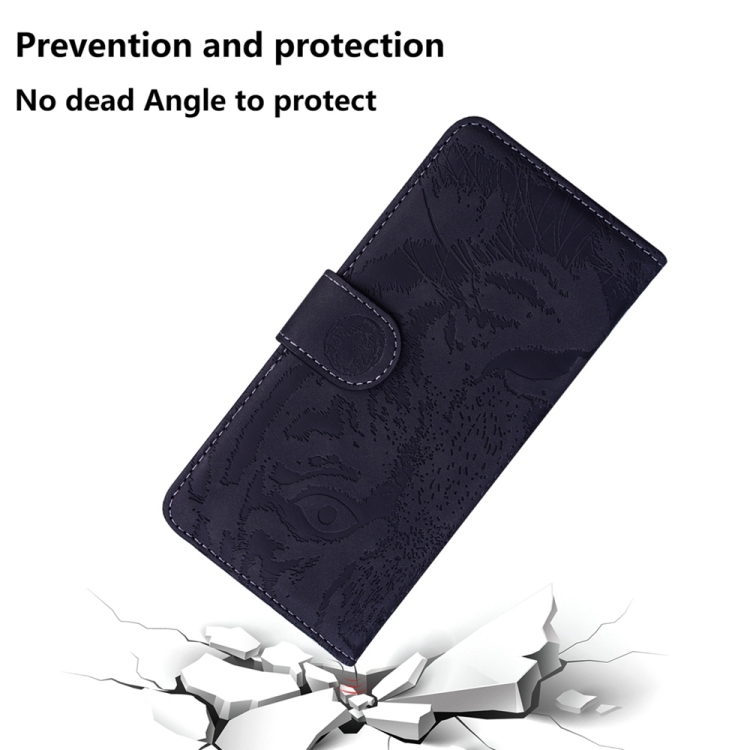 For Samsung Galaxy S25 5G Tiger Embossing Pattern Flip Leather Phone Case(Black) For Samsung Galaxy S25 5G Tiger Embossing Pattern Flip Leather Phone Case(Black)