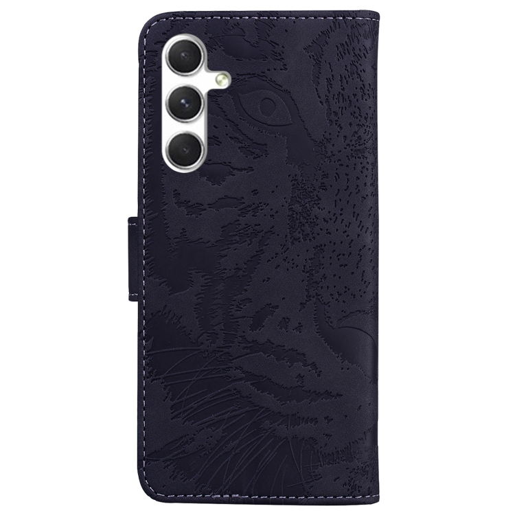For Samsung Galaxy S25+ 5G Tiger Embossing Pattern Flip Leather Phone Case(Black) For Samsung Galaxy S25+ 5G Tiger Embossing Pattern Flip Leather Phone Case(Black)