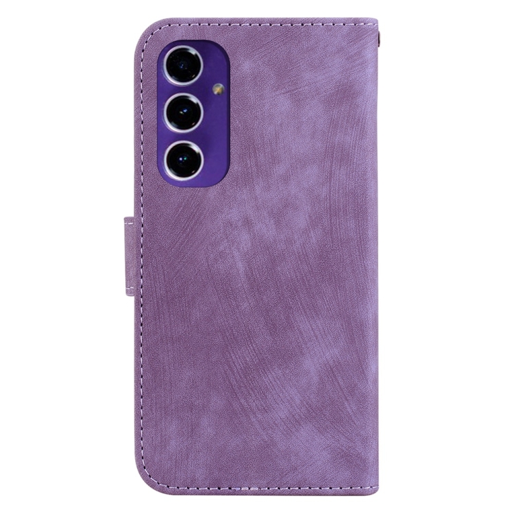 For Samsung Galaxy S24 FE 5G Little Tiger Embossed Leather Phone Case(Purple) For Samsung Galaxy S24 FE 5G Little Tiger Embossed Leather Phone Case(Purple)
