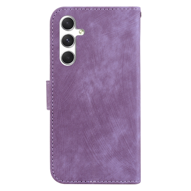 For Samsung Galaxy S25+ 5G Little Tiger Embossed Leather Phone Case(Purple) For Samsung Galaxy S25+ 5G Little Tiger Embossed Leather Phone Case(Purple)