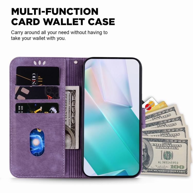 For Samsung Galaxy S25+ 5G Little Tiger Embossed Leather Phone Case(Purple) For Samsung Galaxy S25+ 5G Little Tiger Embossed Leather Phone Case(Purple)