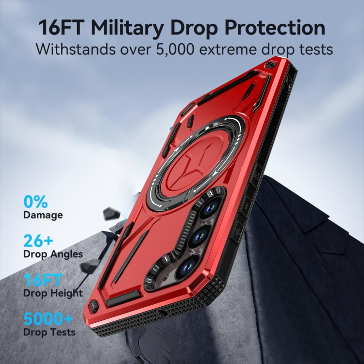 For Samsung Galaxy S22 Ultra 5G Armor II Series MagSafe Magnetic Holder Phone Case(Army Green) For Samsung Galaxy S22 Ultra 5G Armor II Series MagSafe Magnetic Holder Phone Case(Army Green)