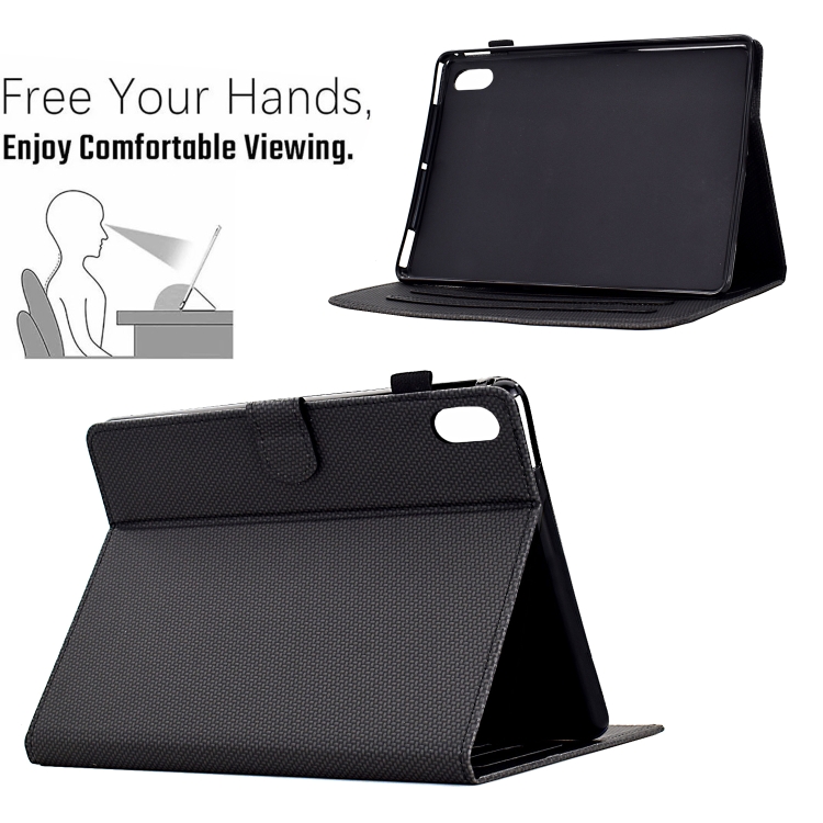 For iPad 10th Gen 10.9 2022 Solid Color Fiber Texture Smart Tablet Leather Case(Black) For iPad 10th Gen 10.9 2022 Solid Color Fiber Texture Smart Tablet Leather Case(Black)