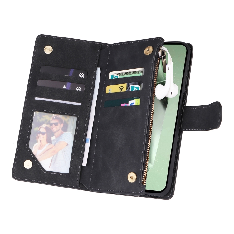 For Samsung Galaxy S24 FE 5G Multifunctional Multi-Card Wallet Phone Leather Case(Black) For Samsung Galaxy S24 FE 5G Multifunctional Multi-Card Wallet Phone Leather Case(Black)