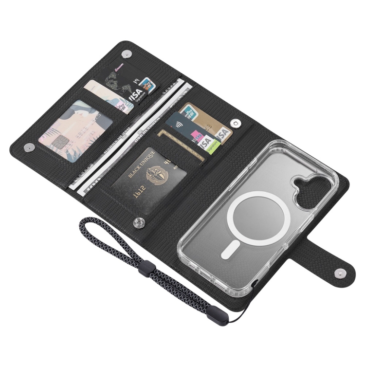 For iPhone 16 Pro ViLi GHA-C Series RFID MagSafe Magnetic Flip Leather Phone Case(Black) For iPhone 16 Pro ViLi GHA-C Series RFID MagSafe Magnetic Flip Leather Phone Case(Black)