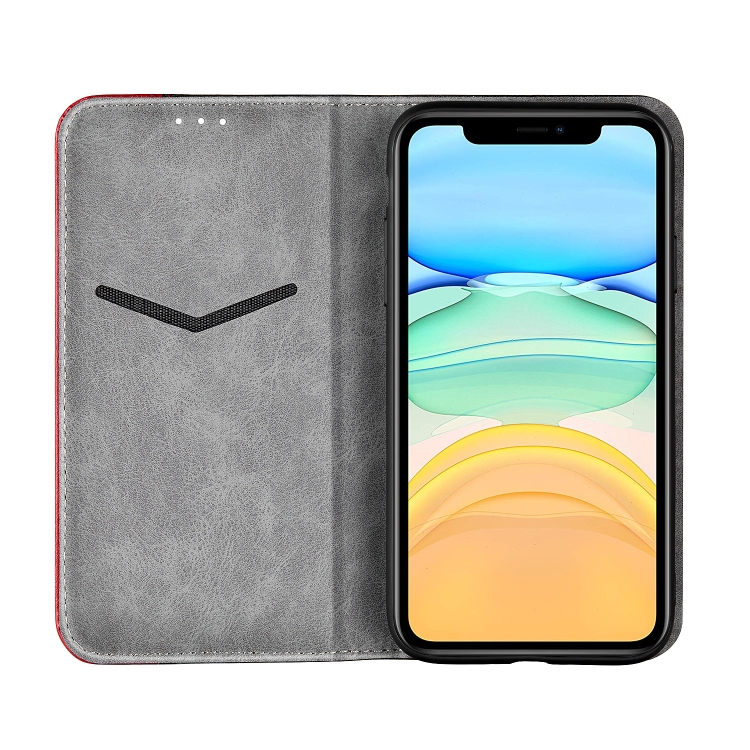 For iPhone 12 / 12 Pro Business Solid Color Stitching Horizontal Flip Leather Case with Holder & Card Slots(Red) For iPhone 12 / 12 Pro Business Solid Color Stitching Horizontal Flip Leather Case with Holder & Card Slots(Red)