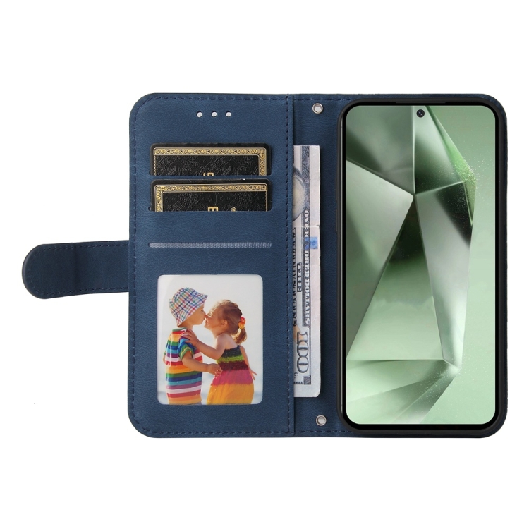 For Samsung Galaxy S24 FE 5G Skin Feel Life Tree Metal Button Leather Phone Case(Blue) For Samsung Galaxy S24 FE 5G Skin Feel Life Tree Metal Button Leather Phone Case(Blue)