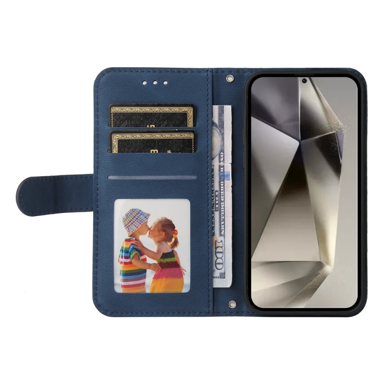 For Samsung Galaxy S25 Ultra 5G Skin Feel Life Tree Metal Button Leather Phone Case(Blue) For Samsung Galaxy S25 Ultra 5G Skin Feel Life Tree Metal Button Leather Phone Case(Blue)