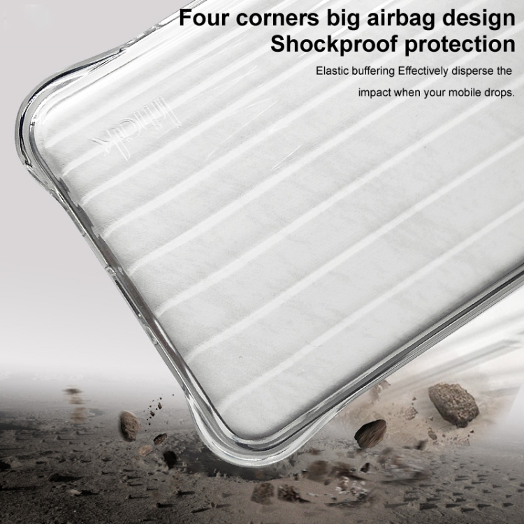For Samsung Galaxy S24 FE 5G IMAK Corrugated Texture Airbag TPU Phone Case(Transparent) For Samsung Galaxy S24 FE 5G IMAK Corrugated Texture Airbag TPU Phone Case(Transparent)