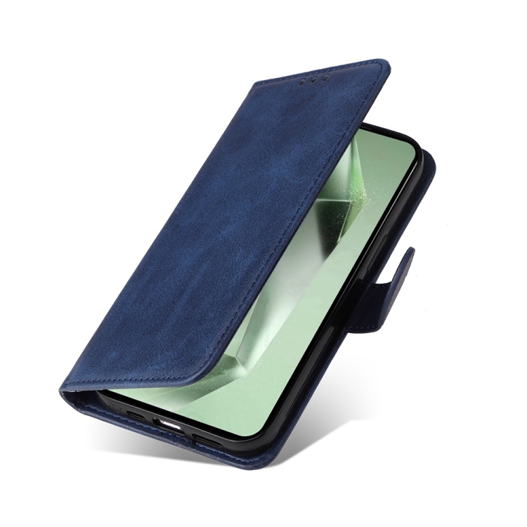 For Samsung Galaxy S24 FE 5G Classic Calf Texture Flip Leather Phone Case(Blue) For Samsung Galaxy S24 FE 5G Classic Calf Texture Flip Leather Phone Case(Blue)