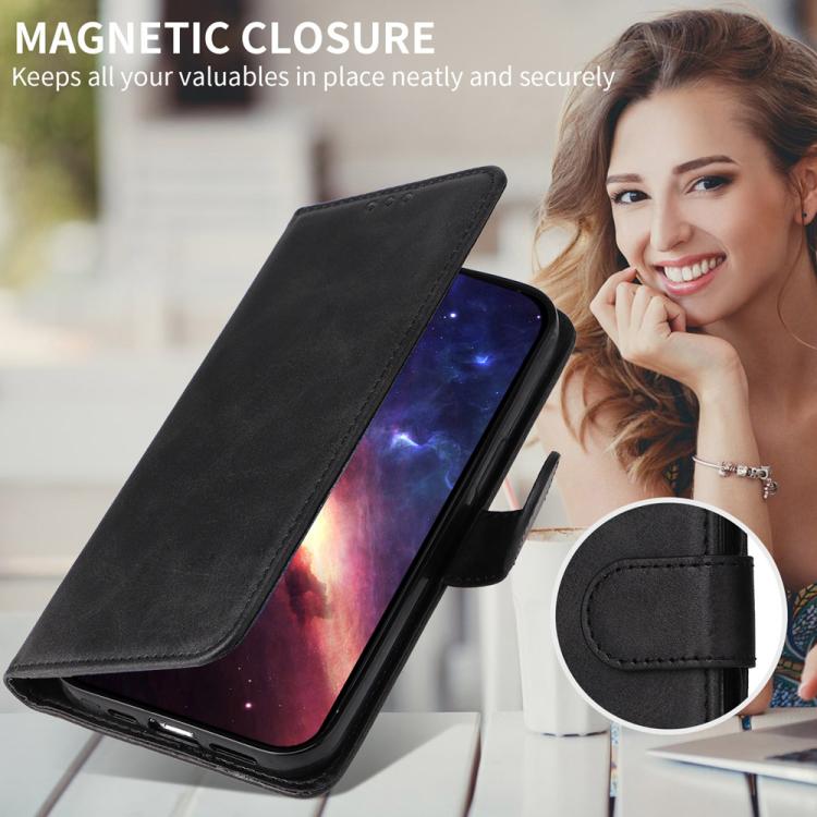 For Galaxy S26 Edge 5G Classic Calf Texture Flip Leather Phone Case(Black) 5