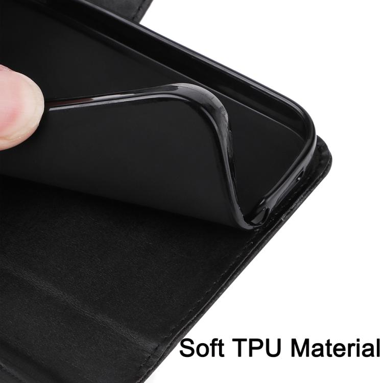 For Galaxy S26 Edge 5G Classic Calf Texture Flip Leather Phone Case(Black) 6