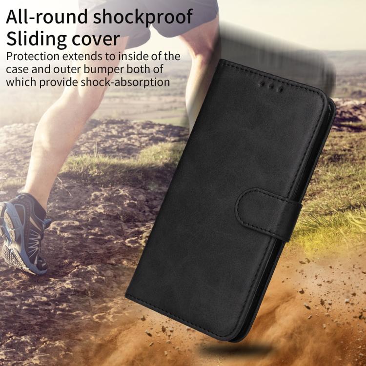 For Galaxy S26 Edge 5G Classic Calf Texture Flip Leather Phone Case(Black) 7