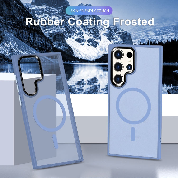 For Samsung Galaxy S23 Ultra 5G MagSafe Magnetic Skin Feel Frosted Phone Case(Light Blue) For Samsung Galaxy S23 Ultra 5G MagSafe Magnetic Skin Feel Frosted Phone Case(Light Blue)