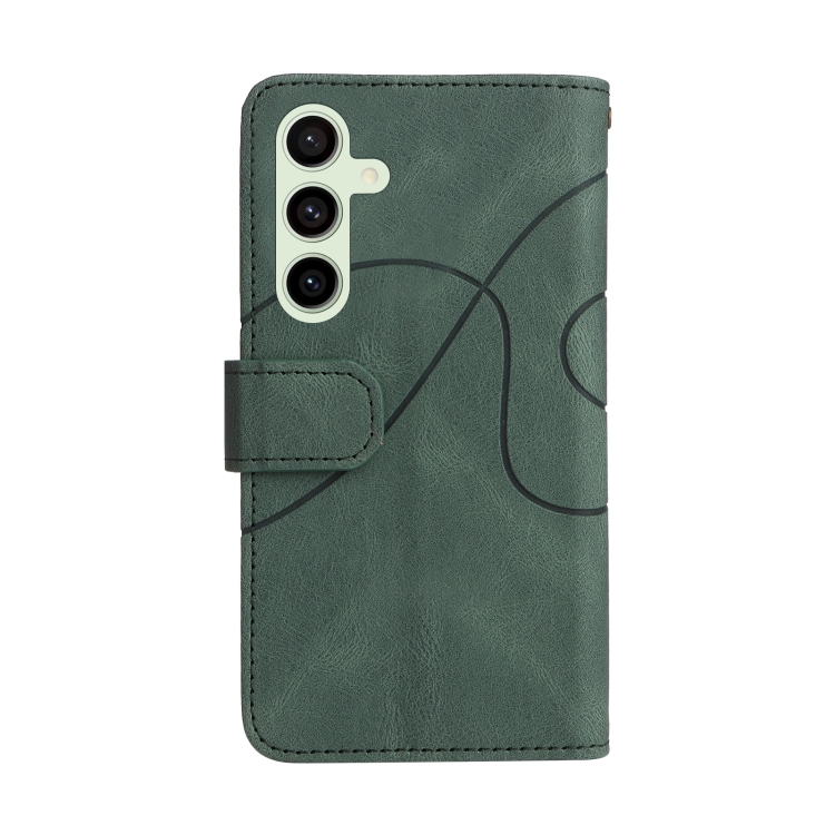For Samsung Galaxy S24 FE 5G Dual-color 9 Card Slots Zipper Wallet Leather Phone Case(Green) For Samsung Galaxy S24 FE 5G Dual-color 9 Card Slots Zipper Wallet Leather Phone Case(Green)