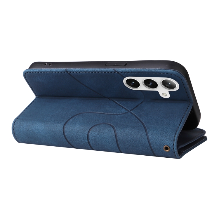 For Samsung Galaxy S25+ / S24+ 5G Dual-color 9 Card Slots Zipper Wallet Leather Phone Case(Blue) For Samsung Galaxy S25+ / S24+ 5G Dual-color 9 Card Slots Zipper Wallet Leather Phone Case(Blue)