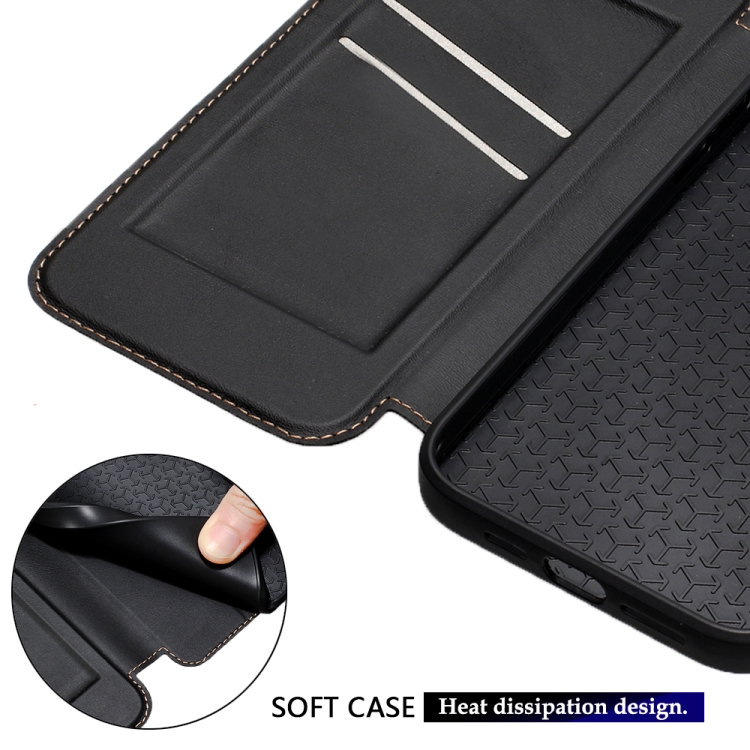 For Samsung Galaxy S24 Ultra 5G Magnetic Armor Series RFID Card Slots Leather Phone Case(Orange) For Samsung Galaxy S24 Ultra 5G Magnetic Armor Series RFID Card Slots Leather Phone Case(Orange)