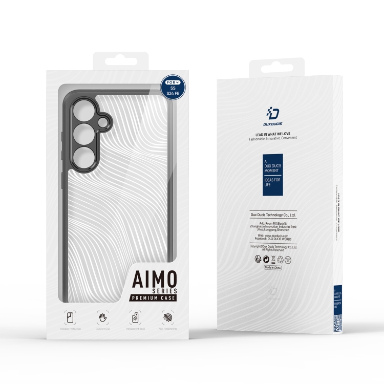 For Samsung Galaxy S24 FE 5G DUX DUCIS Aimo Series TPU + PC Frosted Feel Phone Case(Black) For Samsung Galaxy S24 FE 5G DUX DUCIS Aimo Series TPU + PC Frosted Feel Phone Case(Black)