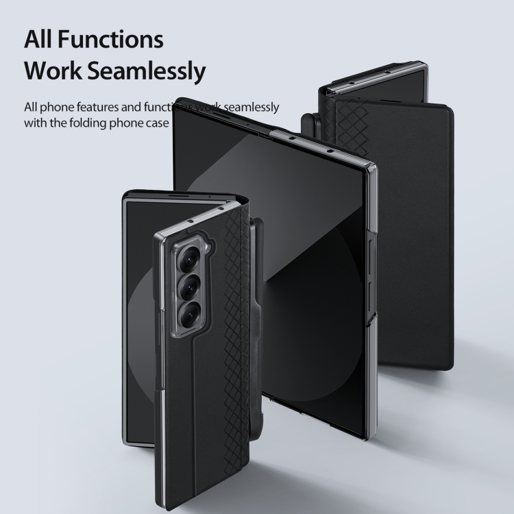 For Samsung Galaxy Z Fold Special DUX DUCIS Bril Series PU + TPU Phone Case with Pen Slot(Black) For Samsung Galaxy Z Fold Special DUX DUCIS Bril Series PU + TPU Phone Case with Pen Slot(Black)