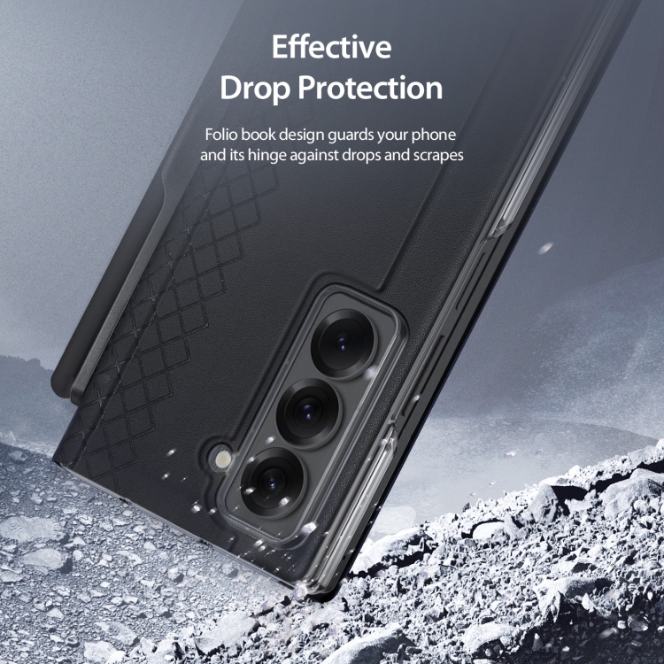For Samsung Galaxy Z Fold Special DUX DUCIS Bril Series PU + TPU Phone Case with Pen Slot(Black) For Samsung Galaxy Z Fold Special DUX DUCIS Bril Series PU + TPU Phone Case with Pen Slot(Black)