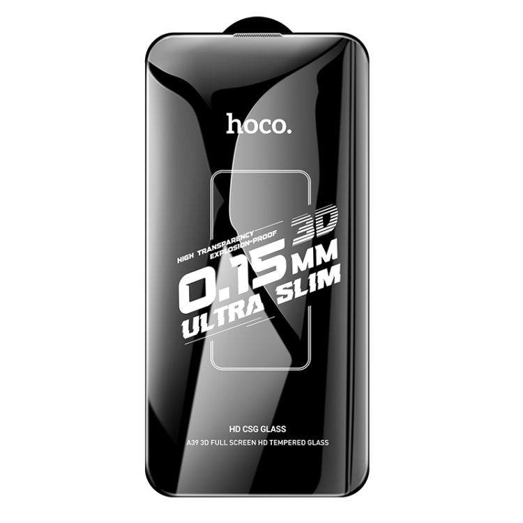 For iPhone 16 Pro Max hoco A39 0.15mm Etched 3D HD Tempered Film For iPhone 16 Pro Max hoco A39 0.15mm Etched 3D HD Tempered Film