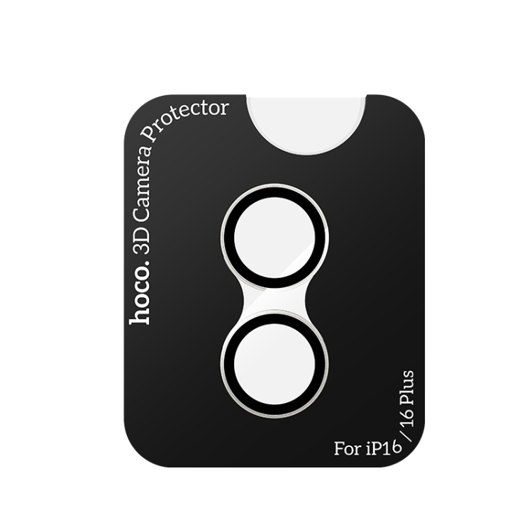 For iPhone 16 / 16 Plus hoco V13 3D Metal Lens Protective Film(Black) For iPhone 16 / 16 Plus hoco V13 3D Metal Lens Protective Film(Black)