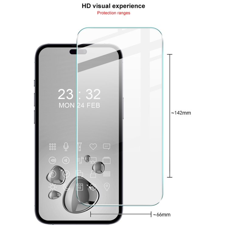 For iPhone 16 imak H Series Full Screen Tempered Glass Film For iPhone 16 imak H Series Full Screen Tempered Glass Film