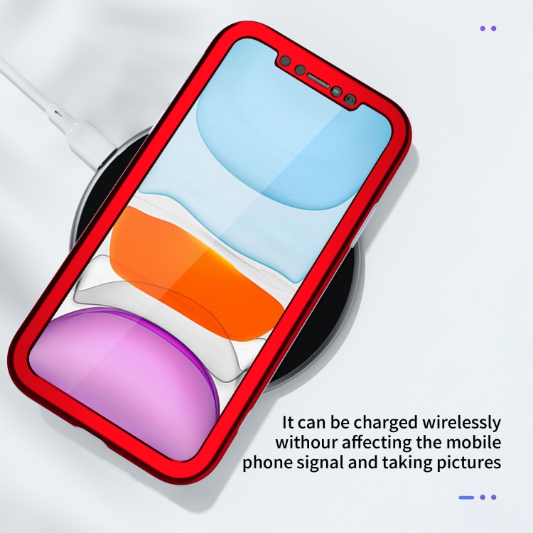 For iPhone 11 Pro Max Two Color Full Protective 3-in-1 Phone Case(Red) For iPhone 11 Pro Max Two Color Full Protective 3-in-1 Phone Case(Red)