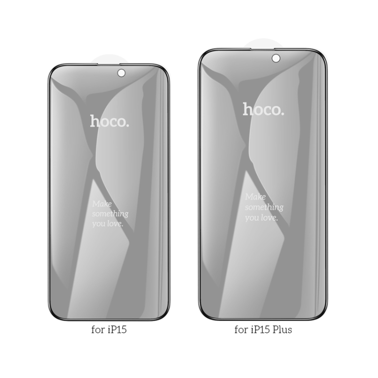 For iPhone 16 Plus / 15 Plus hoco A12 Pro Nano 3D Full Screen Edges Protection Privacy Tempered Glass Film For iPhone 16 Plus / 15 Plus hoco A12 Pro Nano 3D Full Screen Edges Protection Privacy Tempered Glass Film