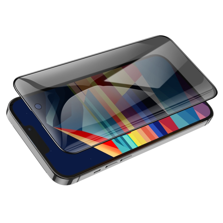 For iPhone 16 Plus / 15 Plus hoco A12 Pro Nano 3D Full Screen Edges Protection Privacy Tempered Glass Film For iPhone 16 Plus / 15 Plus hoco A12 Pro Nano 3D Full Screen Edges Protection Privacy Tempered Glass Film