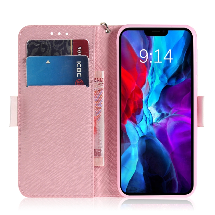 For iPhone 12 mini 3D Colored Drawing Horizontal Flip Leather Case with Holder & Card Slots & Wallet & Lanyard(Black White Cat)