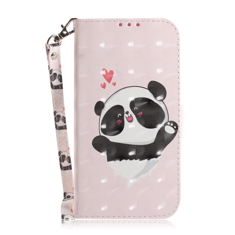 For iPhone 12 / 12 Pro 3D Colored Drawing Horizontal Flip Leather Case with Holder & Card Slots & Wallet & Lanyard(Heart Panda) For iPhone 12 / 12 Pro 3D Colored Drawing Horizontal Flip Leather Case with Holder & Card Slots & Wallet & Lanyard(Heart Panda)
