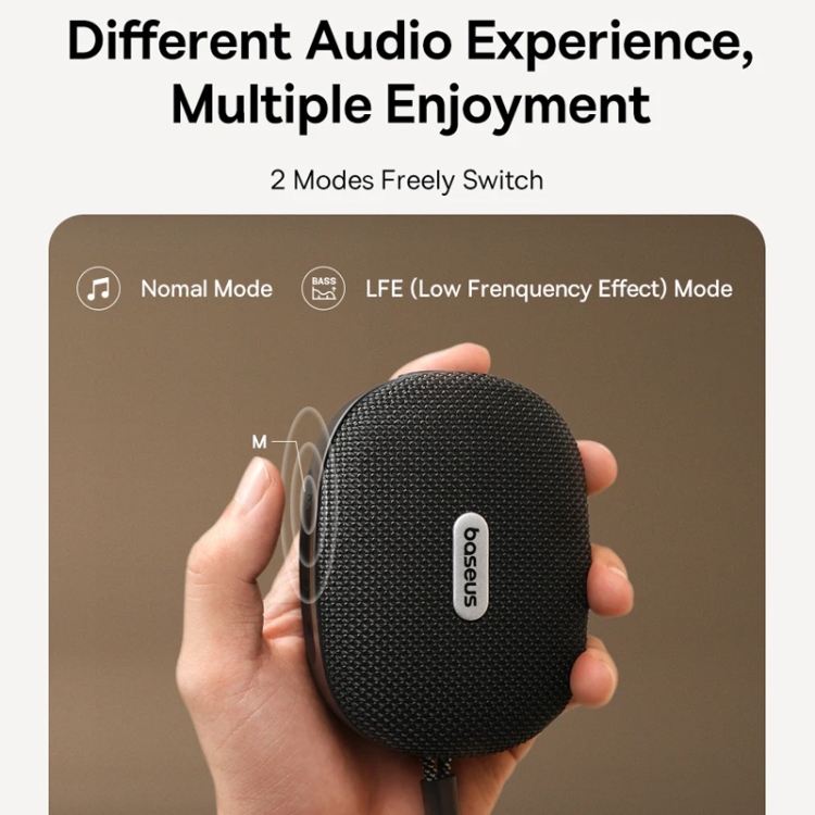 Baseus AeQur 35 Pro Air IPX5 Waterproof Outdoor Portable Bluetooth Speaker(Black) Baseus AeQur 35 Pro Air IPX5 Waterproof Outdoor Portable Bluetooth Speaker(Black)