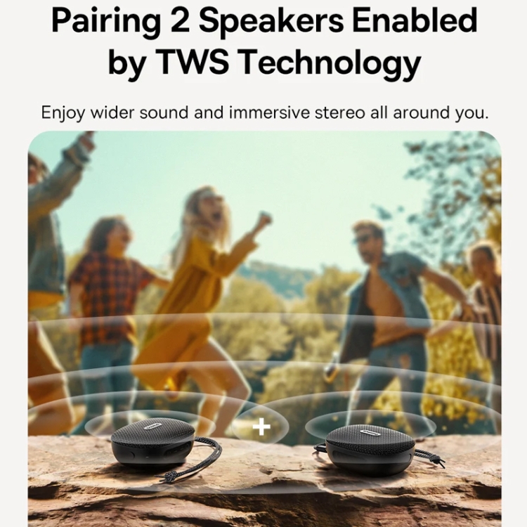 Baseus AeQur 35 Pro Air IPX5 Waterproof Outdoor Portable Bluetooth Speaker(Black) Baseus AeQur 35 Pro Air IPX5 Waterproof Outdoor Portable Bluetooth Speaker(Black)