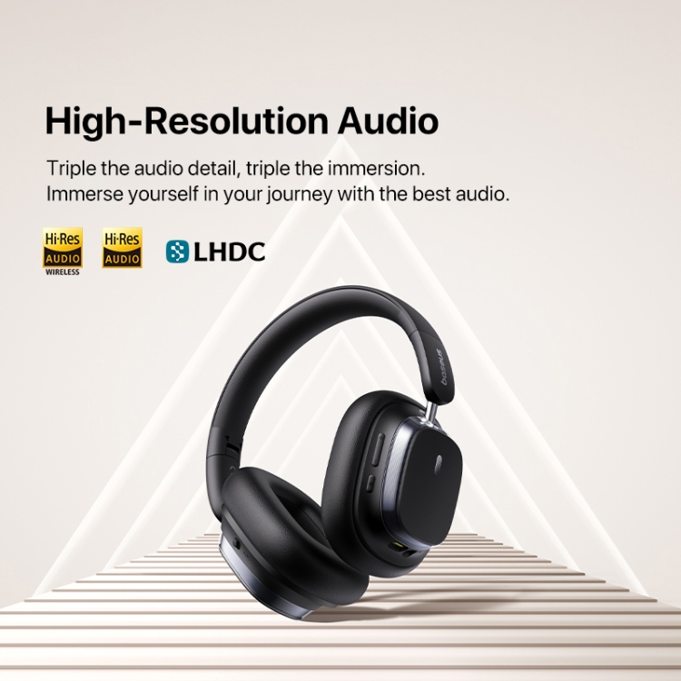 Baseus Bowie Series H1s Head-mounted Noise Reduction Wireless Headphone(Black) Baseus Bowie Series H1s Head-mounted Noise Reduction Wireless Headphone(Black)