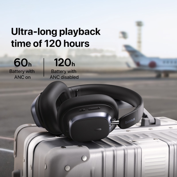 Baseus Bowie Series H1s Head-mounted Noise Reduction Wireless Headphone(Black) Baseus Bowie Series H1s Head-mounted Noise Reduction Wireless Headphone(Black)