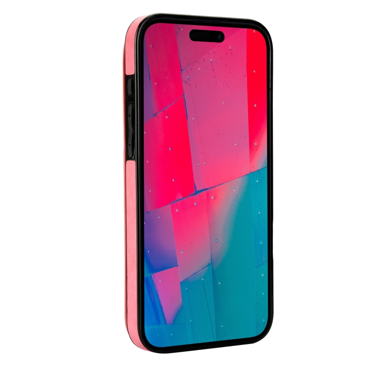 For iPhone 16 Pro Max Double Buckle Butterfly Embossing PU Phone Case(Pink) For iPhone 16 Pro Max Double Buckle Butterfly Embossing PU Phone Case(Pink)