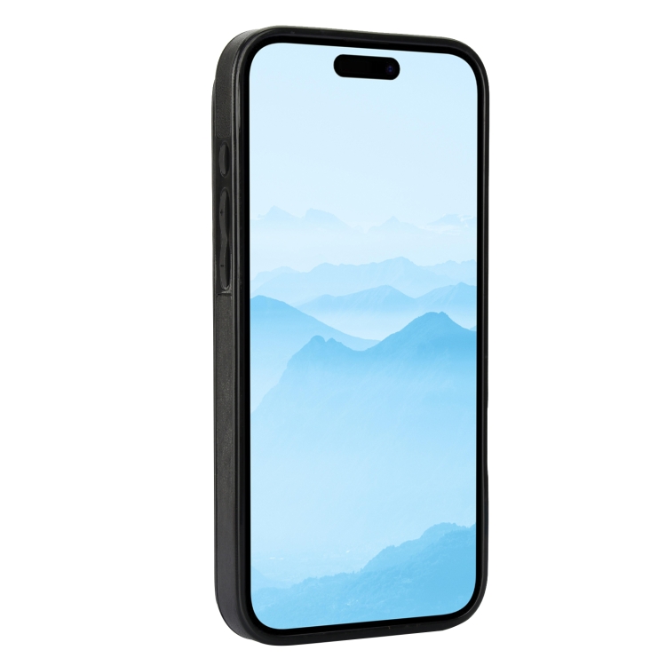 For iPhone 16 Plus Double Buckle Butterfly Embossing PU Phone Case(Black) For iPhone 16 Plus Double Buckle Butterfly Embossing PU Phone Case(Black)