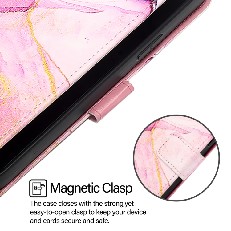 For Samsung Galaxy S24 FE 5G PT003 Marble Pattern Flip Leather Phone Case(Pink Purple Gold) For Samsung Galaxy S24 FE 5G PT003 Marble Pattern Flip Leather Phone Case(Pink Purple Gold)