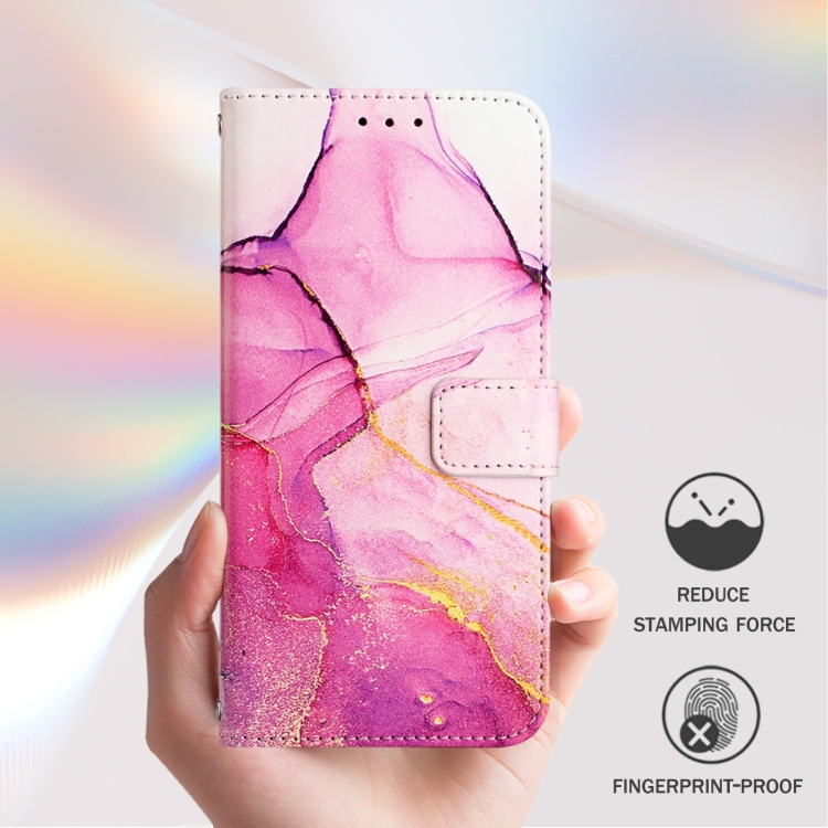 For Samsung Galaxy S24 FE 5G PT003 Marble Pattern Flip Leather Phone Case(Pink Purple Gold) For Samsung Galaxy S24 FE 5G PT003 Marble Pattern Flip Leather Phone Case(Pink Purple Gold)