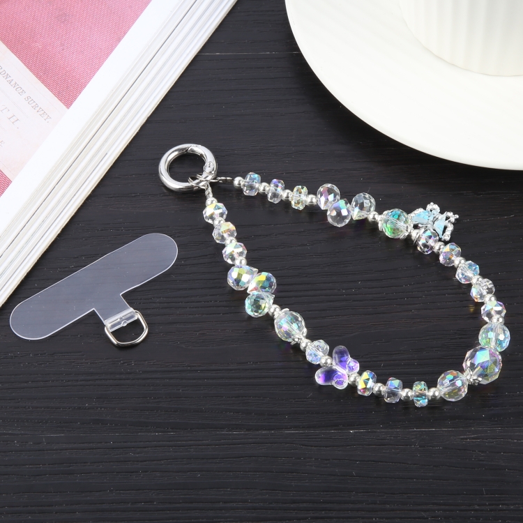 Bling Beads Chain Anti-lost Short Lanyard(Pink) Bling Beads Chain Anti-lost Short Lanyard(Pink)
