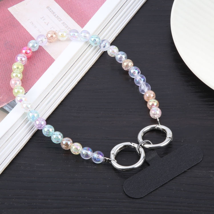 Simple Colorful Beads Chain Anti-lost Short Lanyard(Colorful)