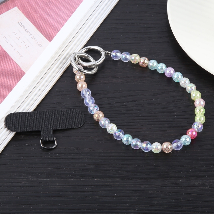 Simple Colorful Beads Chain Anti-lost Short Lanyard(Colorful)